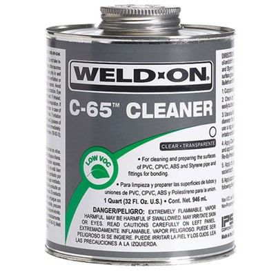 Weld-On C-65 Clear Cleaner Quart