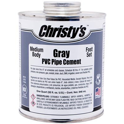 Cement,  Medium Gray PVC,