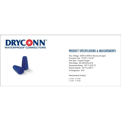  DryConn Blue/Blue - Low Voltage