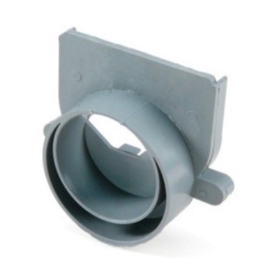  3 & 4 Offset End Outlet Gray