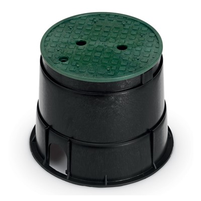 10 Round Valve Box Black/Green Lid