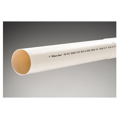 6" PVC S&D D2729 10' BE Solid Pipe (280)